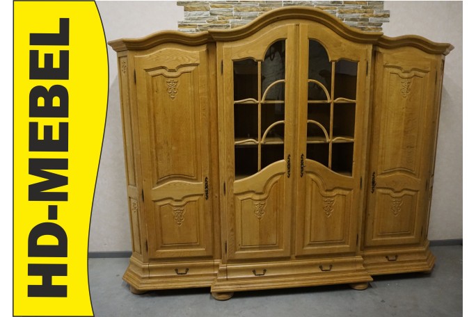 WITRYNA Z KOMODĄ LITY DĄB Z LITEGO DĘBU SZER....