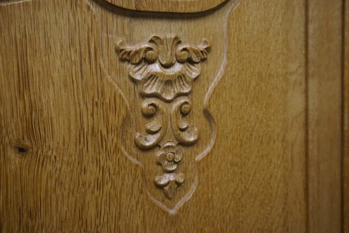 WITRYNA Z KOMODĄ LITY DĄB Z LITEGO DĘBU SZER....