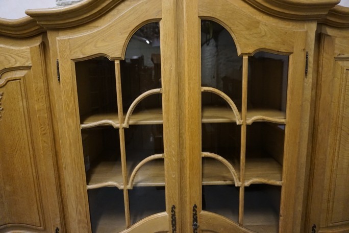 WITRYNA Z KOMODĄ LITY DĄB Z LITEGO DĘBU SZER....