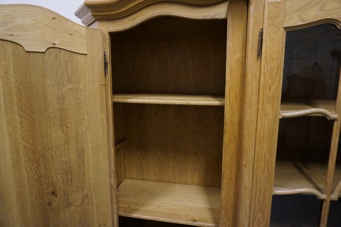 WITRYNA Z KOMODĄ LITY DĄB Z LITEGO DĘBU SZER....