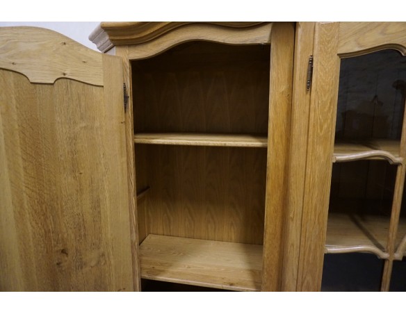 WITRYNA Z KOMODĄ LITY DĄB Z LITEGO DĘBU SZER. 275 CM