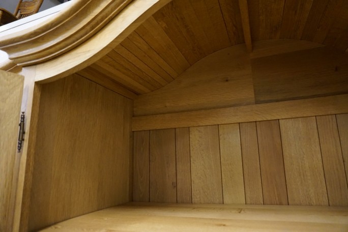 WITRYNA Z KOMODĄ LITY DĄB Z LITEGO DĘBU SZER....