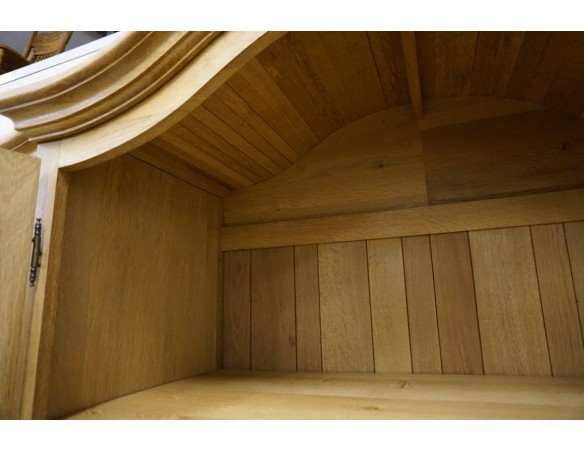 WITRYNA Z KOMODĄ LITY DĄB Z LITEGO DĘBU SZER. 275 CM