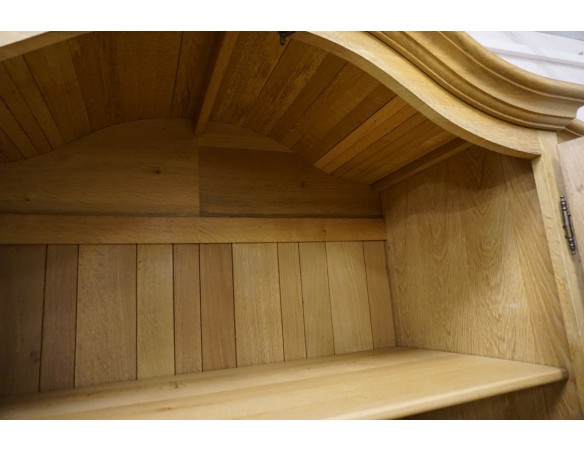 WITRYNA Z KOMODĄ LITY DĄB Z LITEGO DĘBU SZER. 275 CM