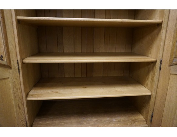 WITRYNA Z KOMODĄ LITY DĄB Z LITEGO DĘBU SZER. 275 CM