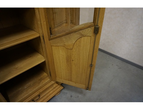 WITRYNA Z KOMODĄ LITY DĄB Z LITEGO DĘBU SZER. 275 CM