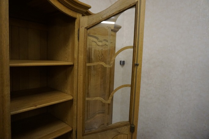 WITRYNA Z KOMODĄ LITY DĄB Z LITEGO DĘBU SZER....