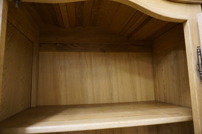 WITRYNA Z KOMODĄ LITY DĄB Z LITEGO DĘBU SZER....