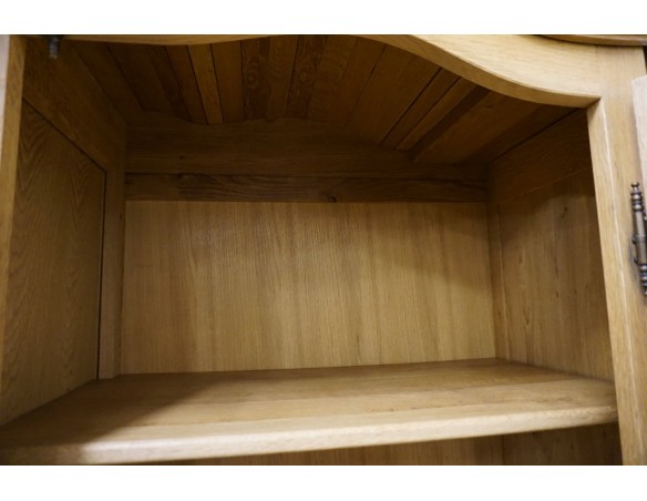 WITRYNA Z KOMODĄ LITY DĄB Z LITEGO DĘBU SZER. 275 CM