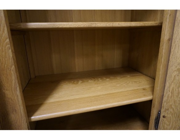 WITRYNA Z KOMODĄ LITY DĄB Z LITEGO DĘBU SZER. 275 CM