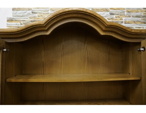 WITRYNA Z KOMODĄ DĘBOWA CIEMNA SZER. 120 CM