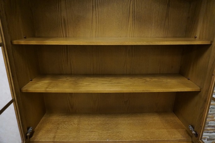 WITRYNA Z KOMODĄ DĘBOWA CIEMNA SZER. 120 CM