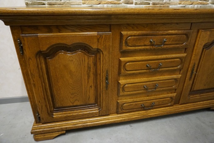 KOMODA DĘBOWA WYSOKA 91 CM , 2 DRZWIOWA SZER....