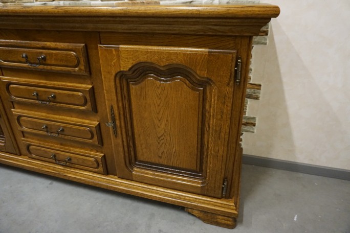 KOMODA DĘBOWA WYSOKA 91 CM , 2 DRZWIOWA SZER....