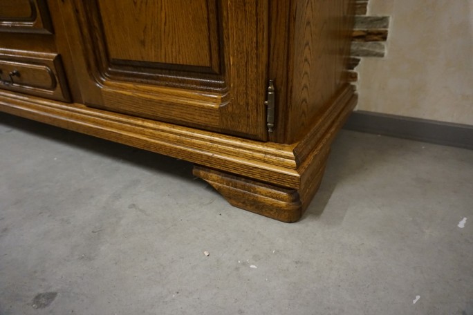 KOMODA DĘBOWA WYSOKA 91 CM , 2 DRZWIOWA SZER....