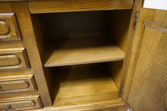 KOMODA DĘBOWA WYSOKA 91 CM , 2 DRZWIOWA SZER....