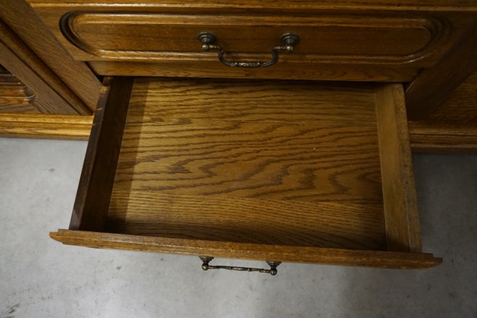 KOMODA DĘBOWA WYSOKA 91 CM , 2 DRZWIOWA SZER....