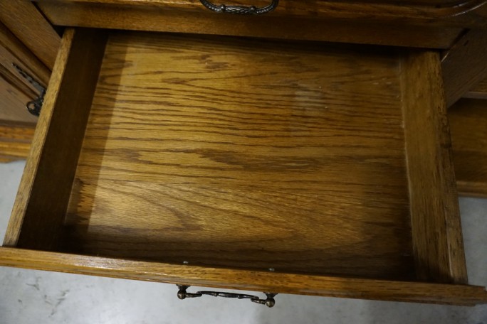 KOMODA DĘBOWA WYSOKA 91 CM , 2 DRZWIOWA SZER....