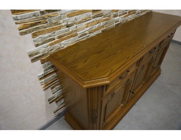 KOMODA DĘBOWA 3 DRZWIOWA SZER. 164 CM