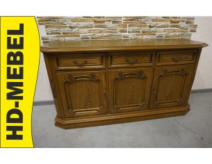 KOMODA DĘBOWA 3 DRZWIOWA SZER. 164 CM