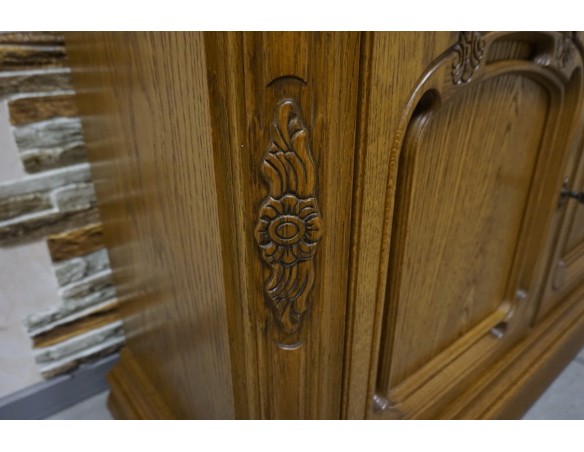 KOMODA DĘBOWA 3 DRZWIOWA SZER. 164 CM