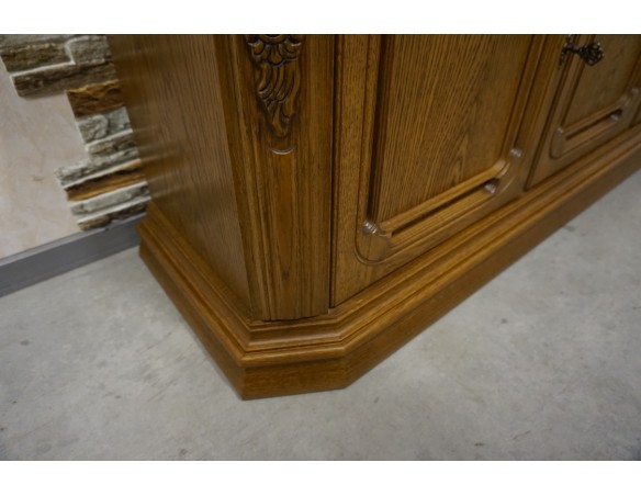 KOMODA DĘBOWA 3 DRZWIOWA SZER. 164 CM