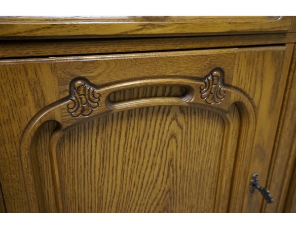 KOMODA DĘBOWA 3 DRZWIOWA SZER. 164 CM