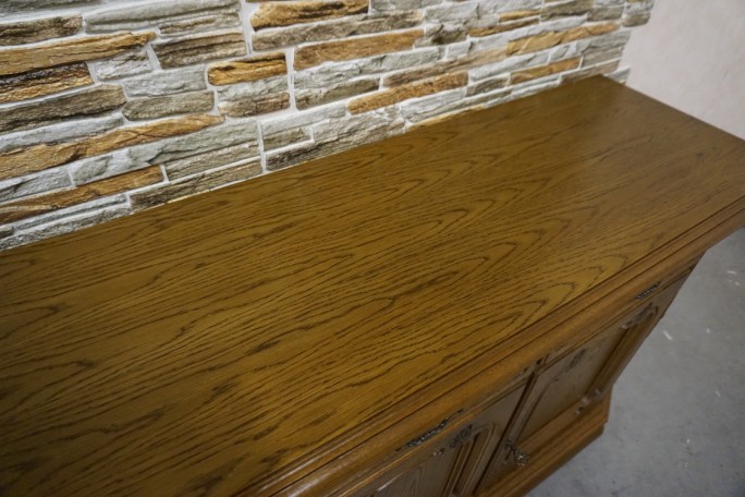 KOMODA DĘBOWA 3 DRZWIOWA SZER. 164 CM