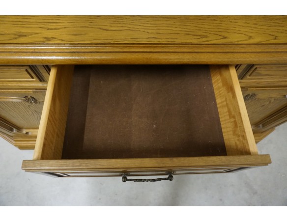 KOMODA DĘBOWA 3 DRZWIOWA SZER. 164 CM