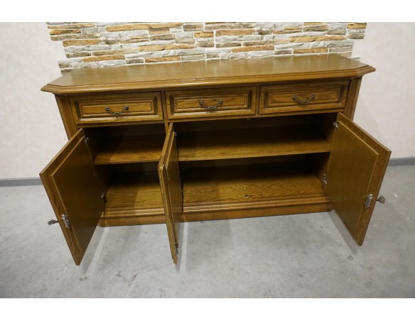 KOMODA DĘBOWA 3 DRZWIOWA SZER. 164 CM