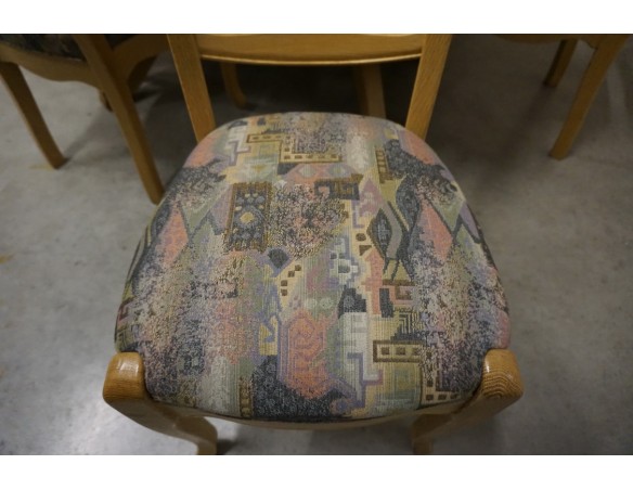 STÓŁ LITY DĄB DĘBOWY ROZKŁADANY JASNY + 6 KRZESEŁ 140/225 CM