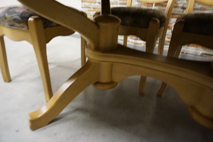 STÓŁ LITY DĄB DĘBOWY ROZKŁADANY JASNY + 6...