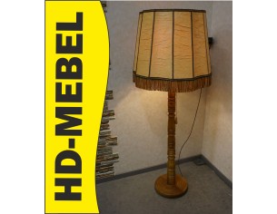 LAMPA STOJĄCA DĘBOWA ZE STYLOWYM DUŻYM ABAŻUREM 65/65 CM