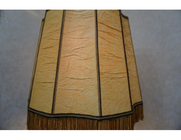 LAMPA STOJĄCA DĘBOWA ZE STYLOWYM DUŻYM ABAŻUREM 65/65 CM