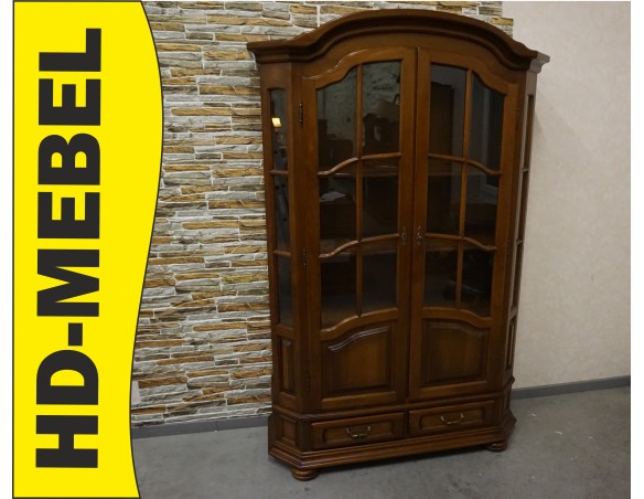 WITRYNA BIBLIOTEKA ORZECHOWA 2 DRZWIOWA SZER. 125 CM