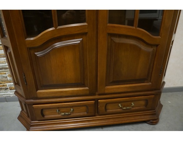 WITRYNA BIBLIOTEKA ORZECHOWA 2 DRZWIOWA SZER. 125 CM