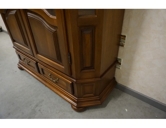 WITRYNA BIBLIOTEKA ORZECHOWA 2 DRZWIOWA SZER. 125 CM