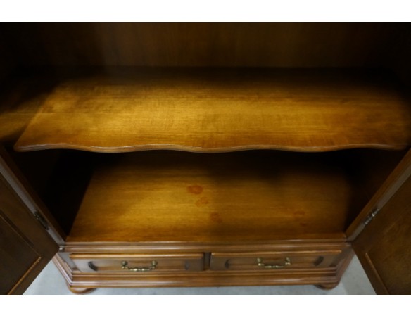 WITRYNA BIBLIOTEKA ORZECHOWA 2 DRZWIOWA SZER. 125 CM