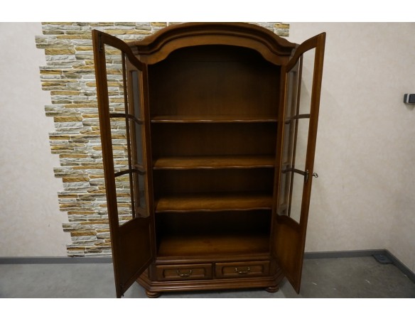 WITRYNA BIBLIOTEKA ORZECHOWA 2 DRZWIOWA SZER. 125 CM