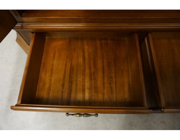 WITRYNA BIBLIOTEKA ORZECHOWA 2 DRZWIOWA SZER. 125 CM