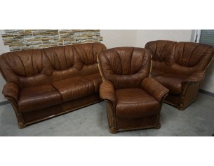 ZESTAW SKÓRA NATURALNA WŁOSKI STYL 3+2+1 DO RENOWACJI 2