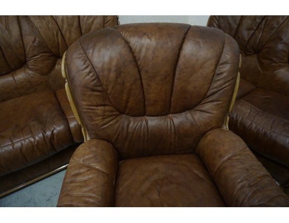 ZESTAW SKÓRA NATURALNA WŁOSKI STYL 3+2+1 DO RENOWACJI