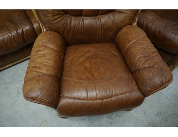 ZESTAW SKÓRA NATURALNA WŁOSKI STYL 3+2+1 DO RENOWACJI