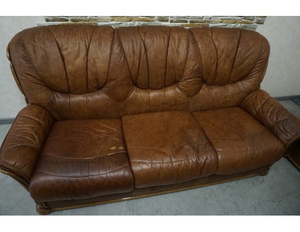 ZESTAW SKÓRA NATURALNA WŁOSKI STYL 3+2+1 DO RENOWACJI