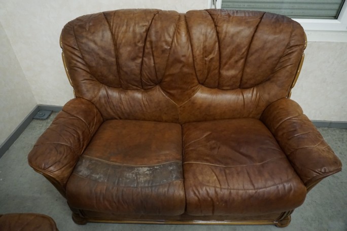 ZESTAW SKÓRA NATURALNA WŁOSKI STYL 3+2+1 DO...