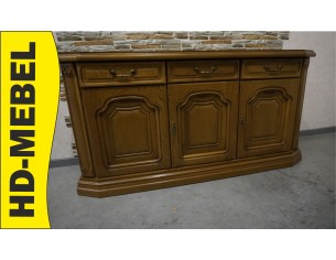 KOMODA DĘBOWA 3 DRZWIOWA SZER. 158 CM