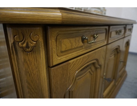 KOMODA DĘBOWA 3 DRZWIOWA SZER. 158 CM