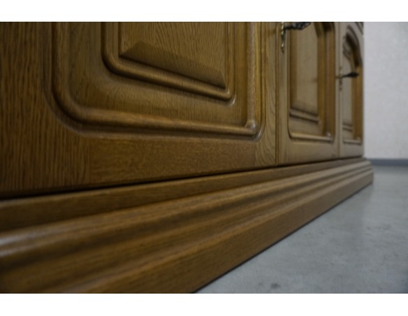 KOMODA DĘBOWA 3 DRZWIOWA SZER. 158 CM