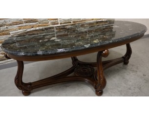 MAŁA ŁAWA OWALNA ORZECHOWA MALACHITOWY BLAT  119x62 2