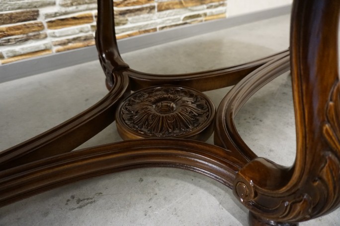 MAŁA ŁAWA OWALNA ORZECHOWA MALACHITOWY BLAT...